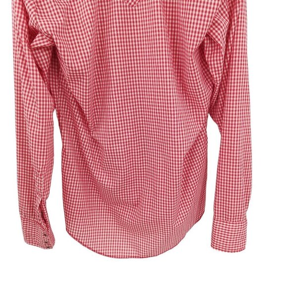Dickson Jenkins Vintage Pearl Snap Gingham Plaid Shirt Size M/L? Western Red - Picture 10 of 12
